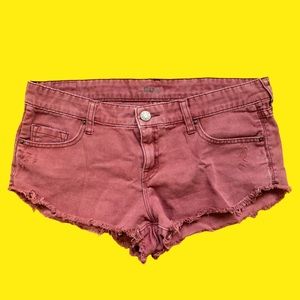 BDG Dolphin Low Rise Denim Cut-off Shorts